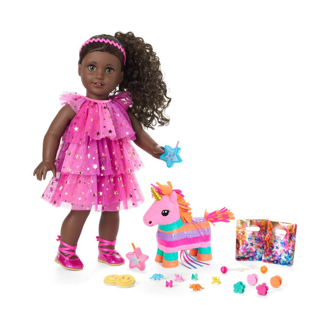 Pink Party-Ready Dresses & Accessories for Girls & 18-inch Dolls