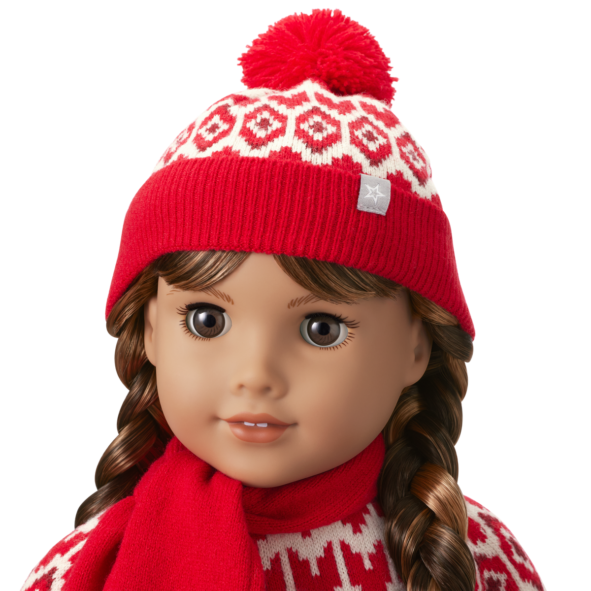 American Girl® x J.Crew Fair Isle Hearts Sweater & Plaid Skirt Bundle for 18-inch Dolls