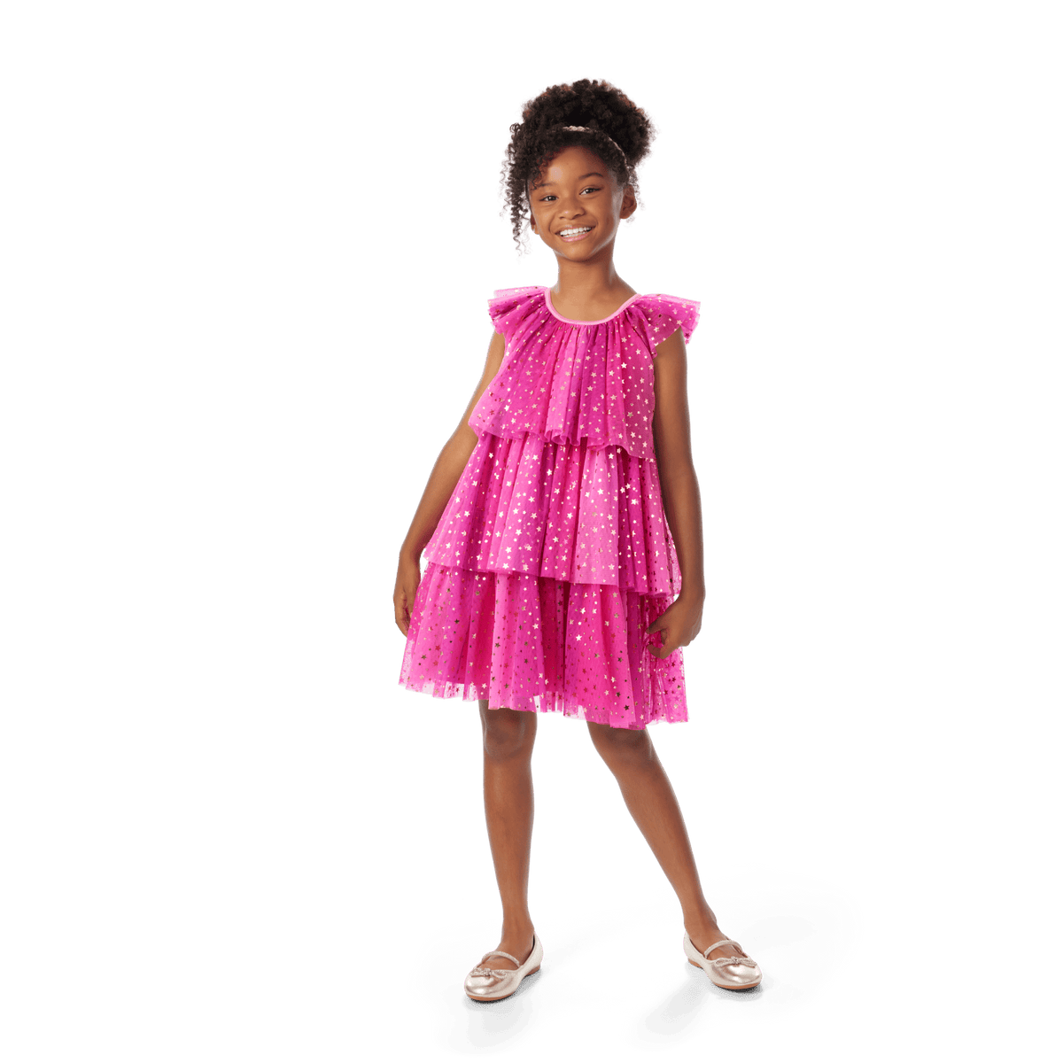 Pink Party-Ready Dresses for Girls & 18-inch Dolls