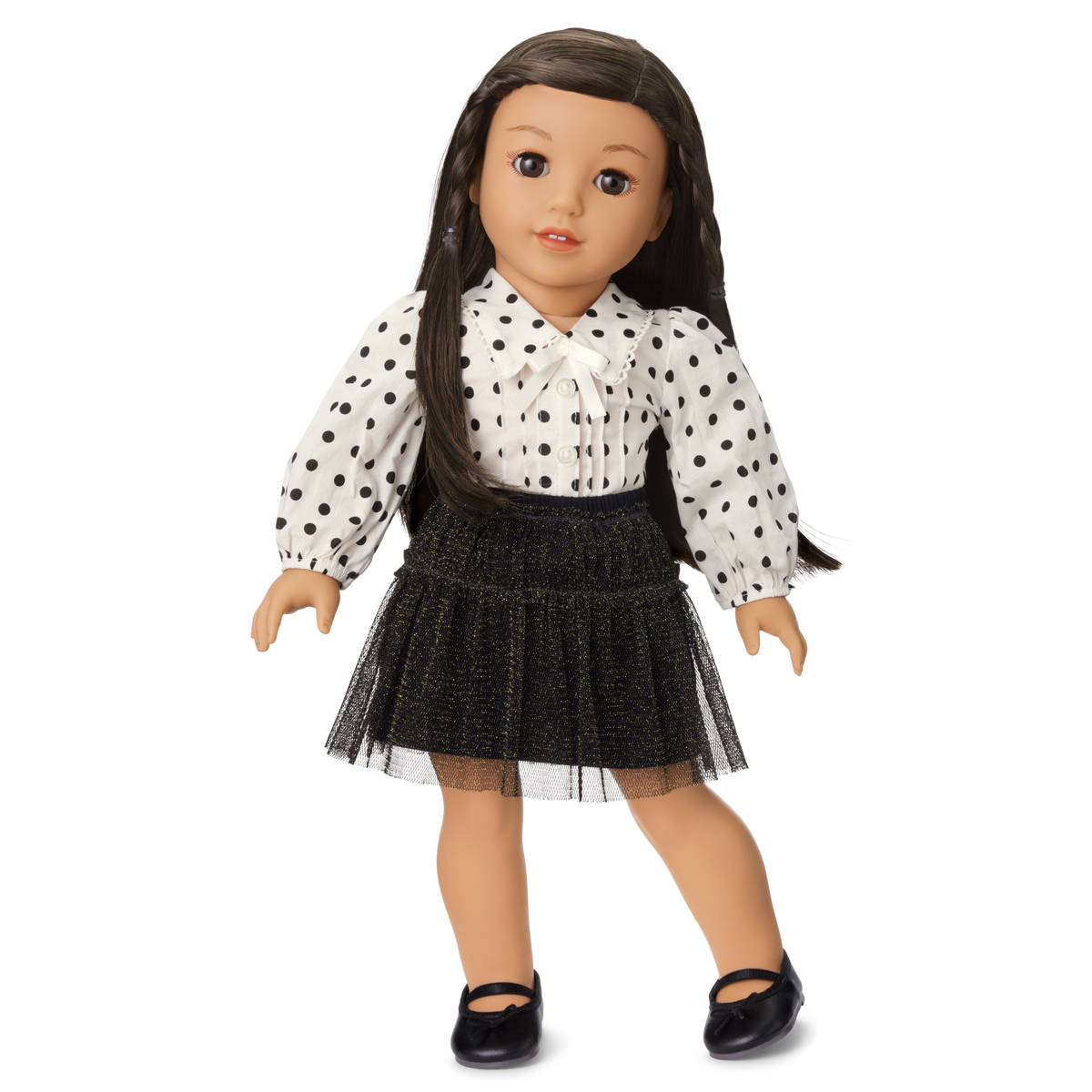 American Girl® x J.Crew Puff-Sleeve Polka-Dot Top for 18-inch Dolls