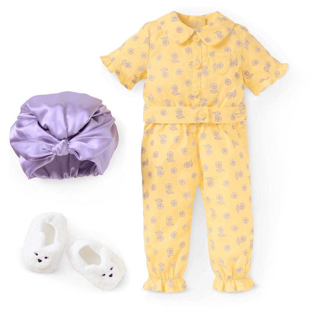 Claudie's™ Yellow Bloom Pajamas for 18-inch Dolls (Historical Characters)