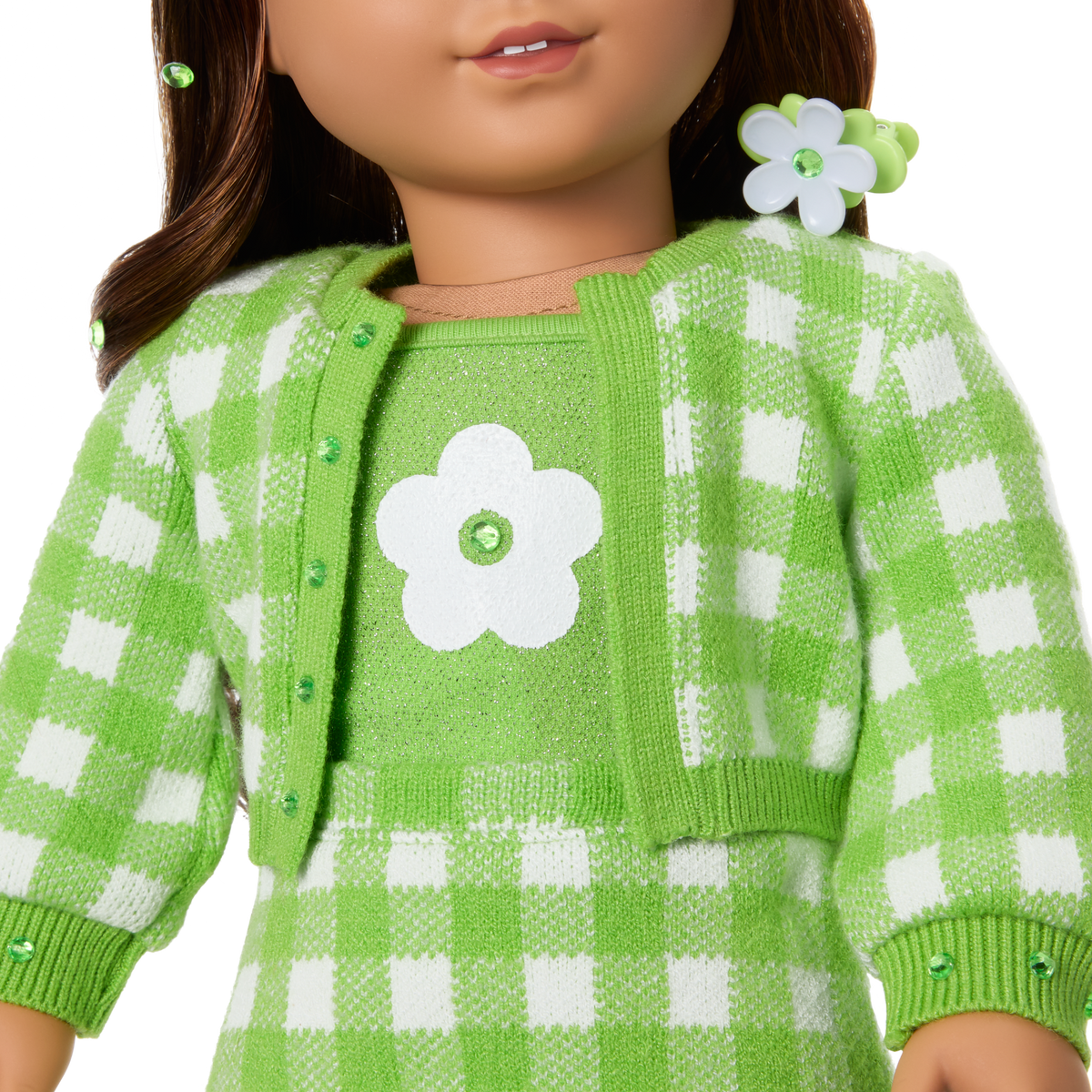 August Peridot Glow Outfit for 18-inch Dolls