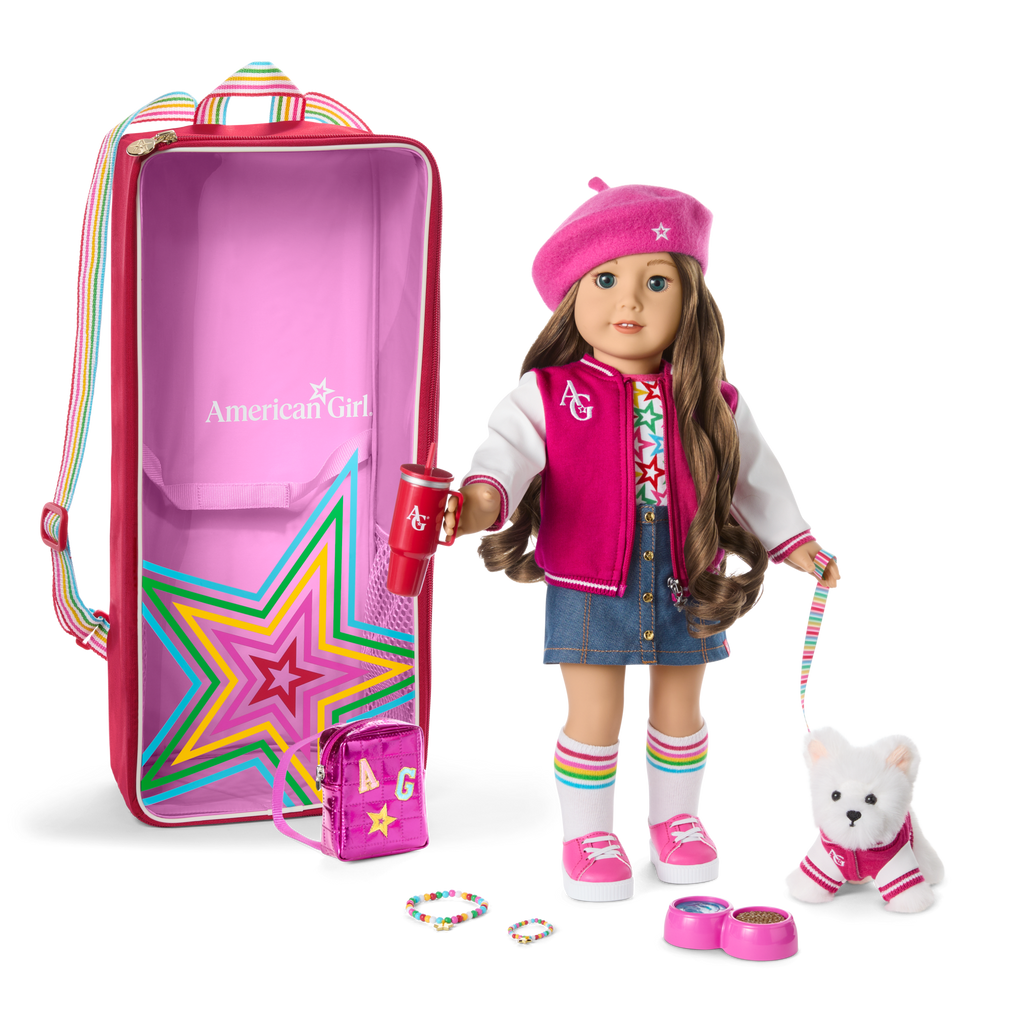 Truly Me™ 18-inch Doll #126, Accessories, Puppy & Doll Carrier