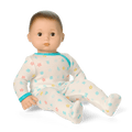 Bitty Baby® Doll #2 with brown hair in Pastel Blue