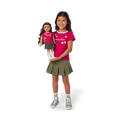 Matching AG™ Grin Pins Ringer Tee Set for Girls & 18-inch Dolls