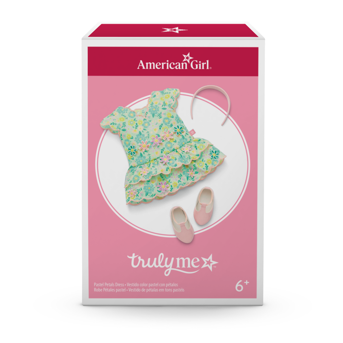 Pastel Petals Dress for 18-inch Dolls
