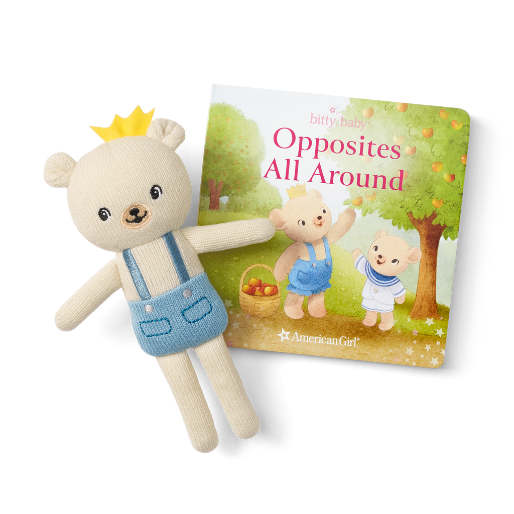 Bitty Baby® Doll #2 in Pastel Blue + Bear Friend & Board Book