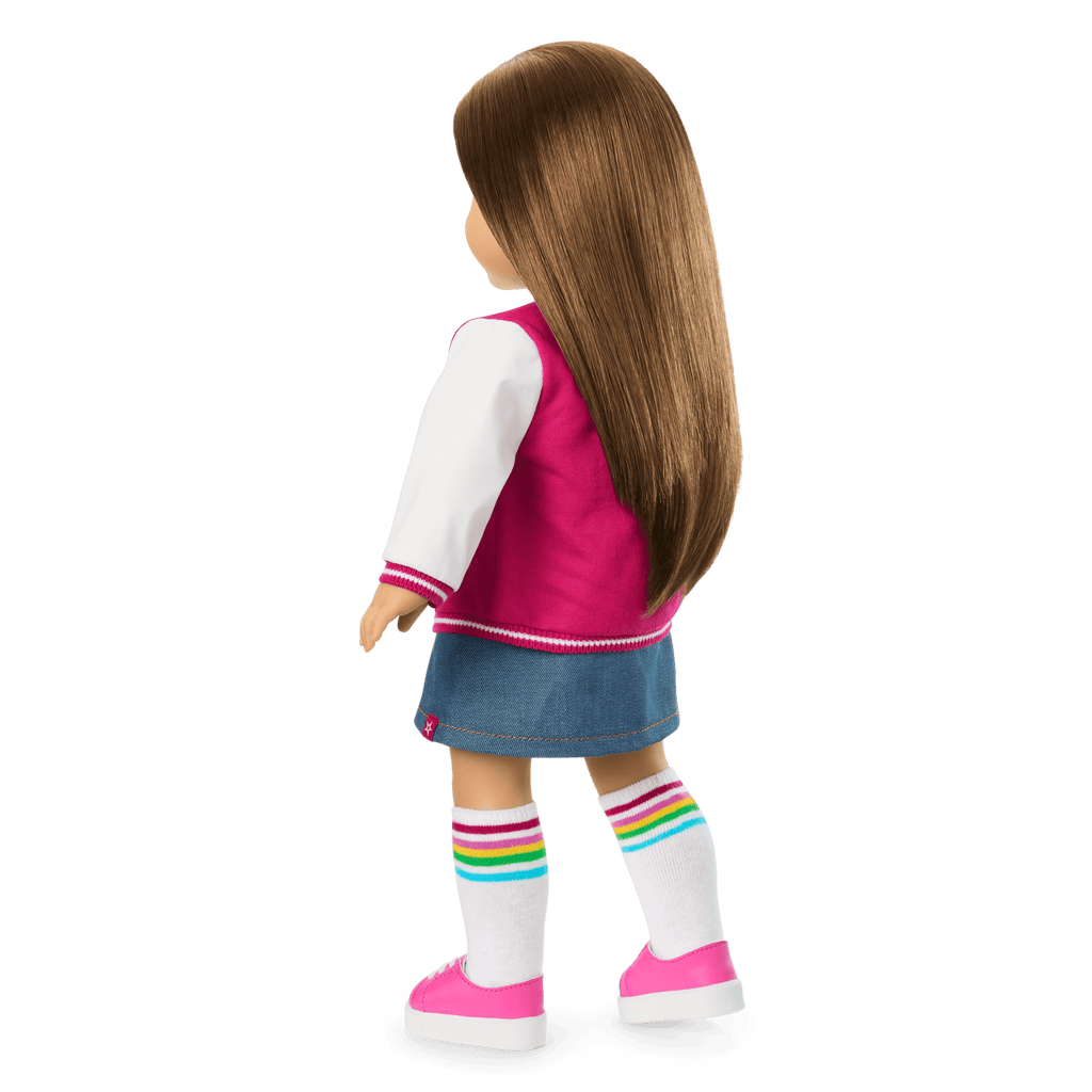 Truly Me™ 18-inch Doll #107 with straight brown hair