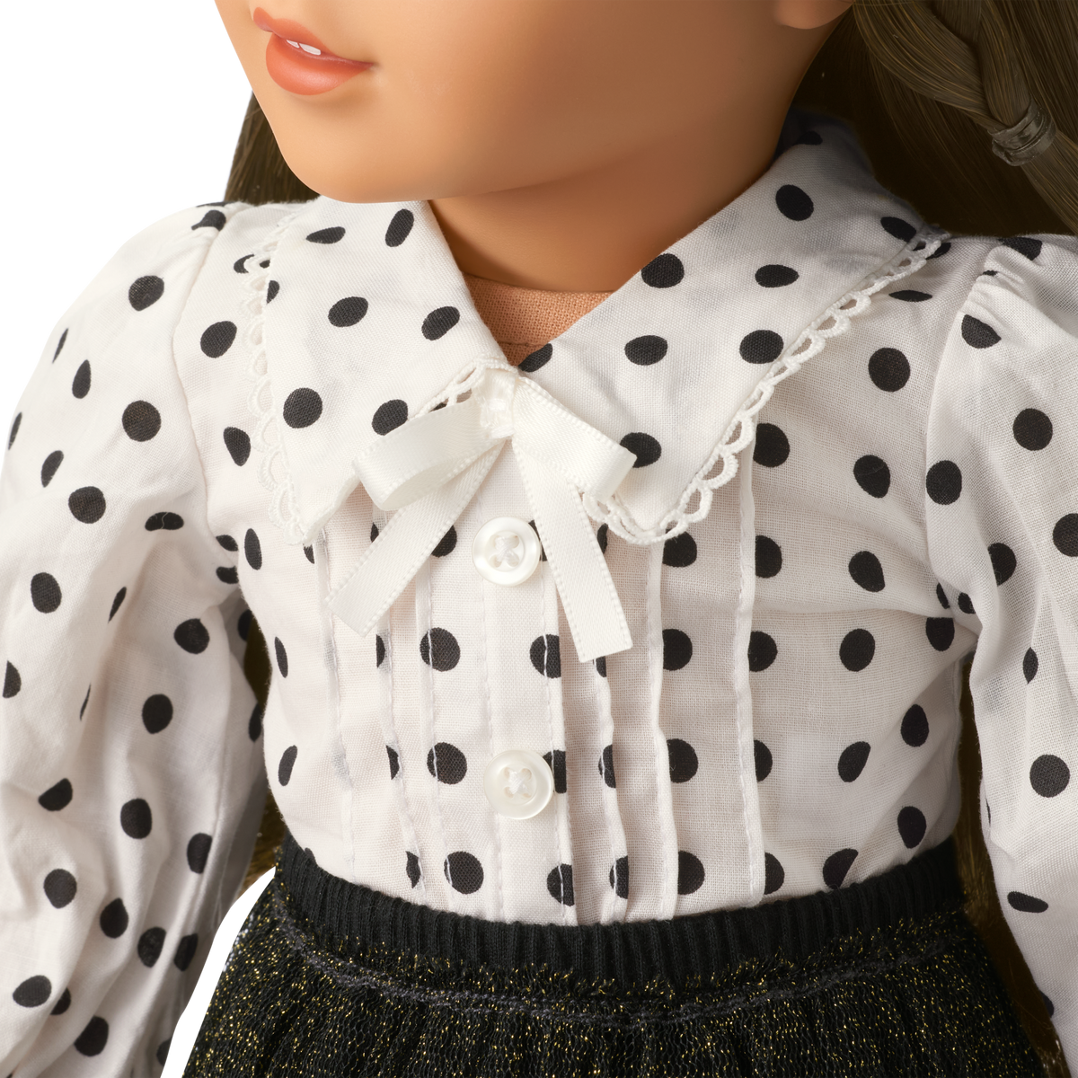 American Girl® x J.Crew Puff-Sleeve Polka-Dot Top for 18-inch Dolls