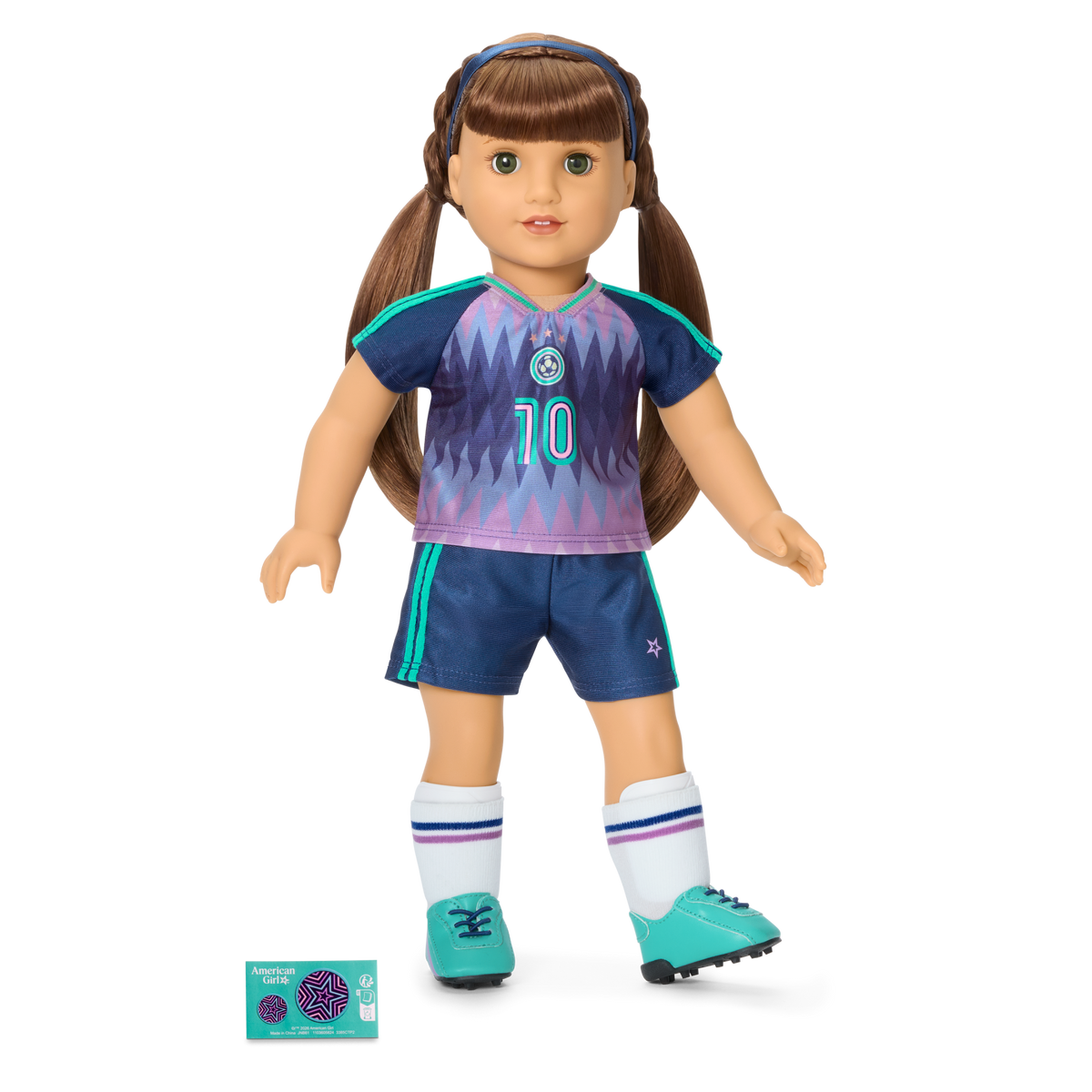 Daisy Davenport’s™ Soccer Net Set & Uniform Bundle for 18-inch Dolls (Girl of the Year™ 2027)