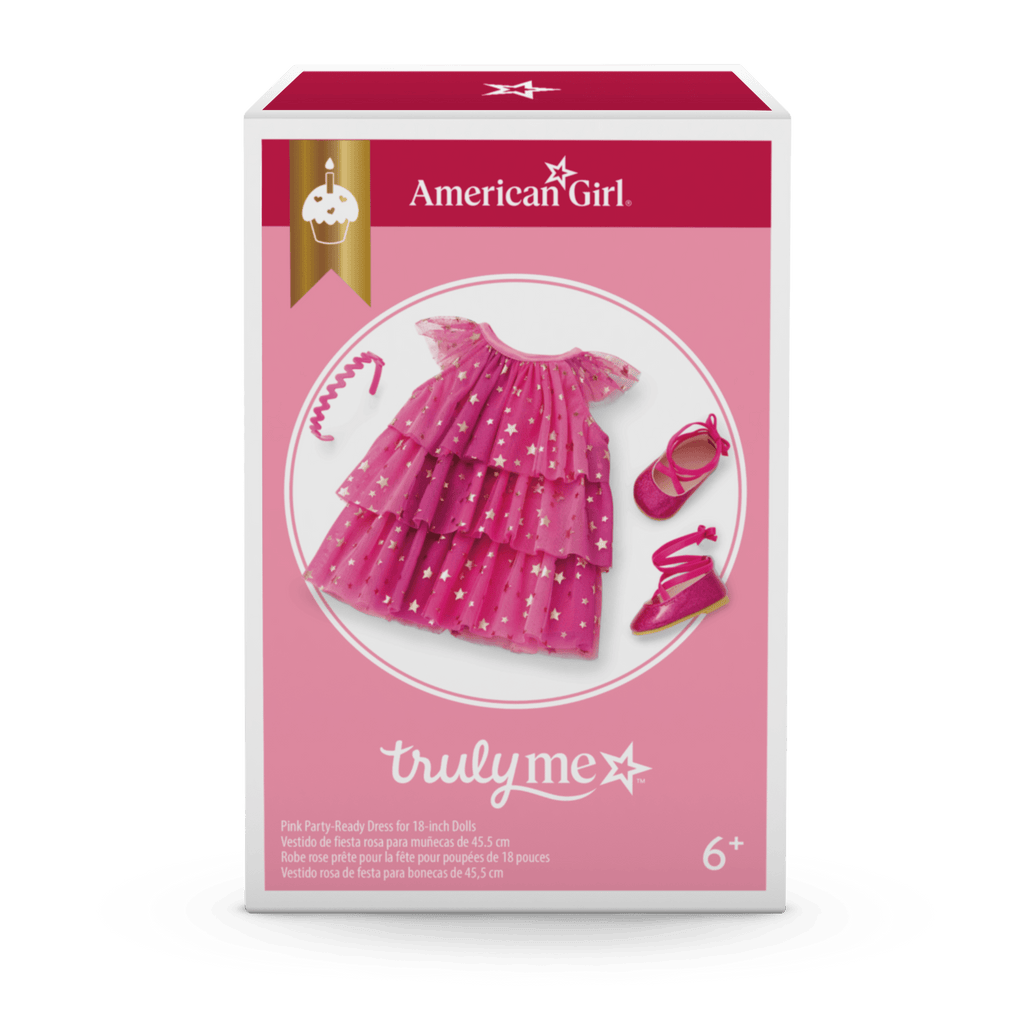 Pink Party-Ready Dress for 18-inch Dolls