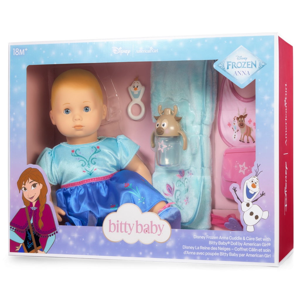 Disney Frozen Anna Cuddle & Care Set with Bitty Baby® Doll by American Girl®