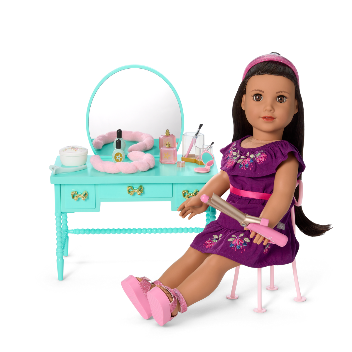 Raquel’s™ Vintage Vanity for 18-inch Dolls (Girl of the Year™ 2026)