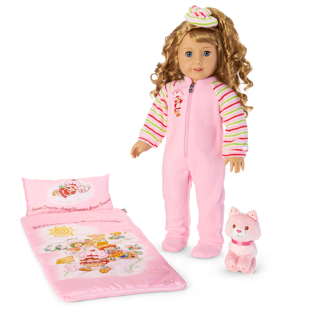 Courtney's™ Strawberry Shortcake™ Sleeping Bag Set for 18-inch Dolls (Historical Characters)