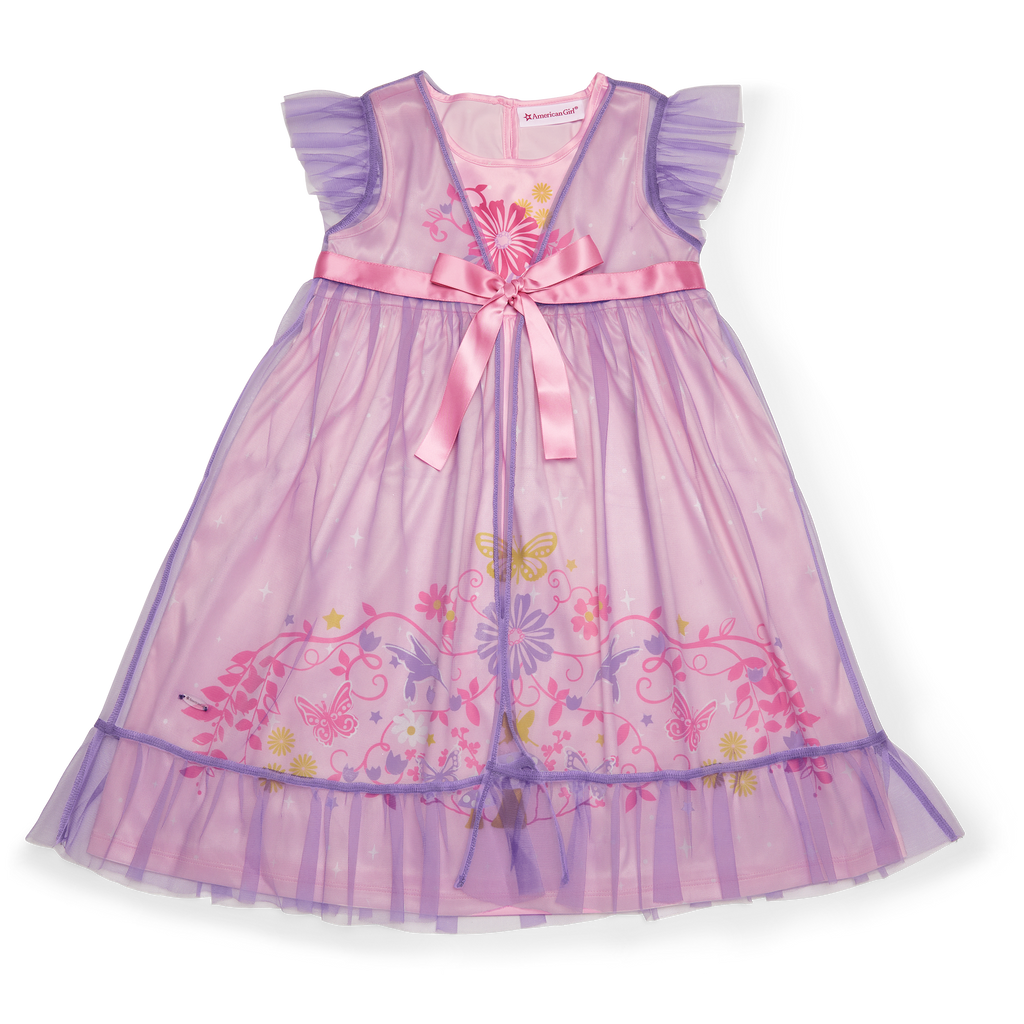 Royal Ruffles Nightie and Robe for Little Girls & WellieWishers™ Dolls