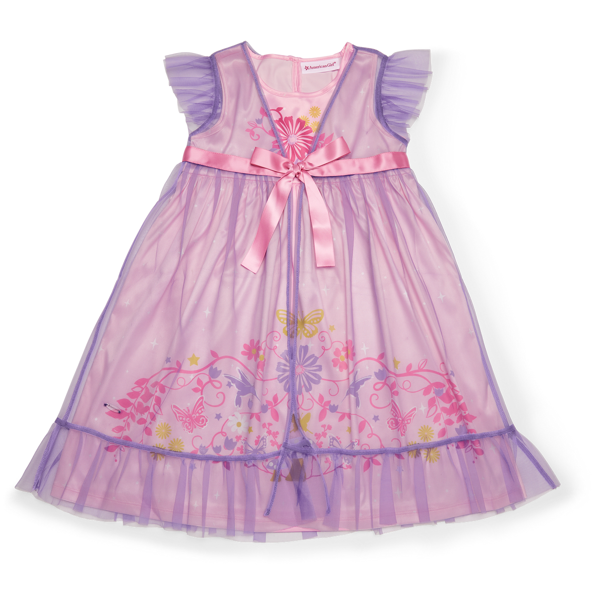 Royal Ruffles Nightie and Robe for Little Girls & WellieWishers™ Dolls