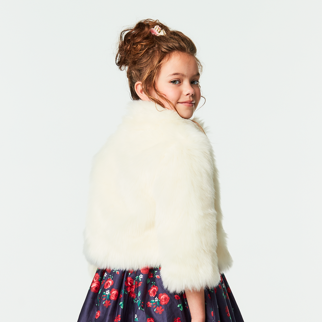 American Girl® x Janie and Jack Soft as Snow Fur Jacket for Girls