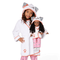 Comfy Puppy Robe Set for Girls & 18-inch Dolls