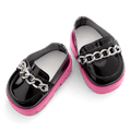 Fuchsia Flair Platform Loafers for 18-inch Dolls
