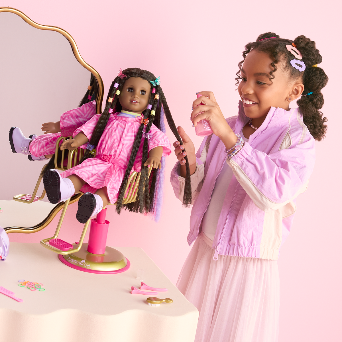 Long Hair Looks™ by Truly Me™ 18-inch Doll #135 & hair accessories