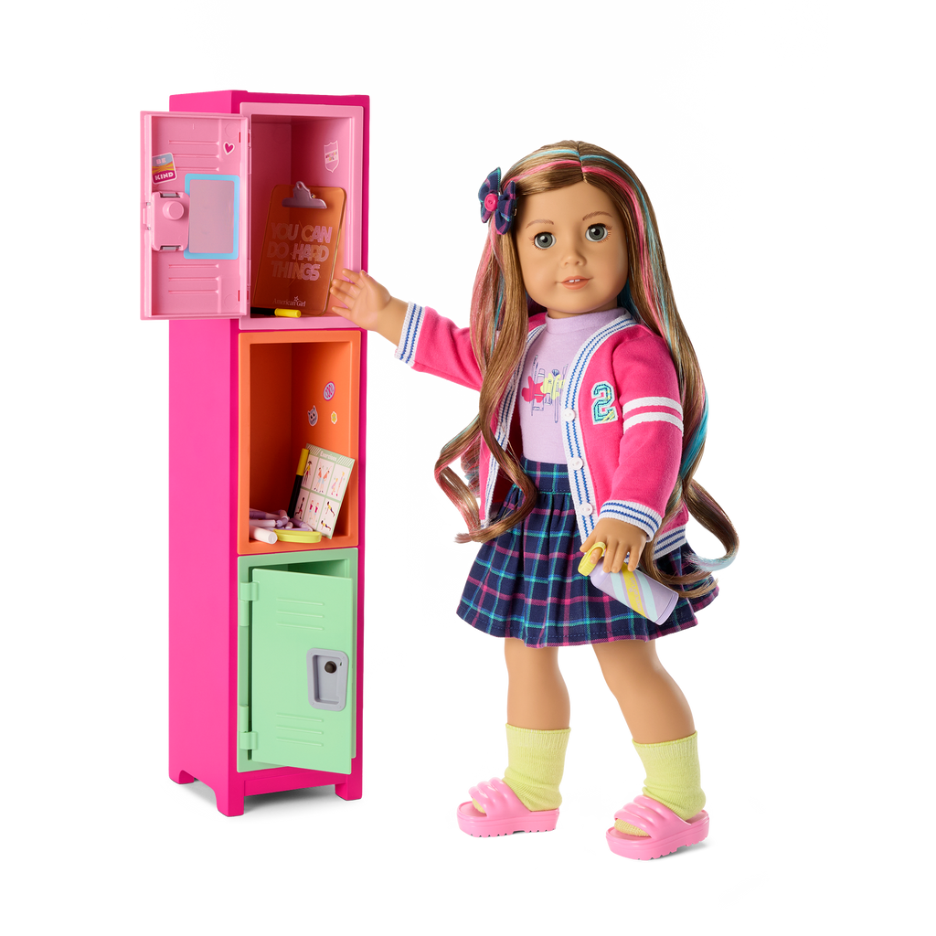 Colorful Cubbies Locker Set for 18-inch Dolls