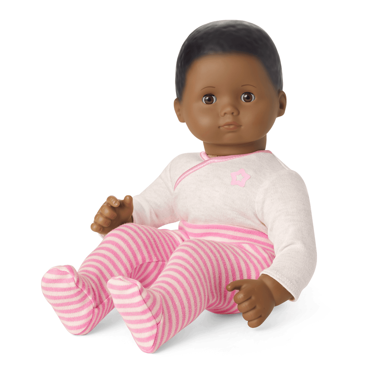 Bitty Baby® Doll #1 with black hair in Pretty Pink
