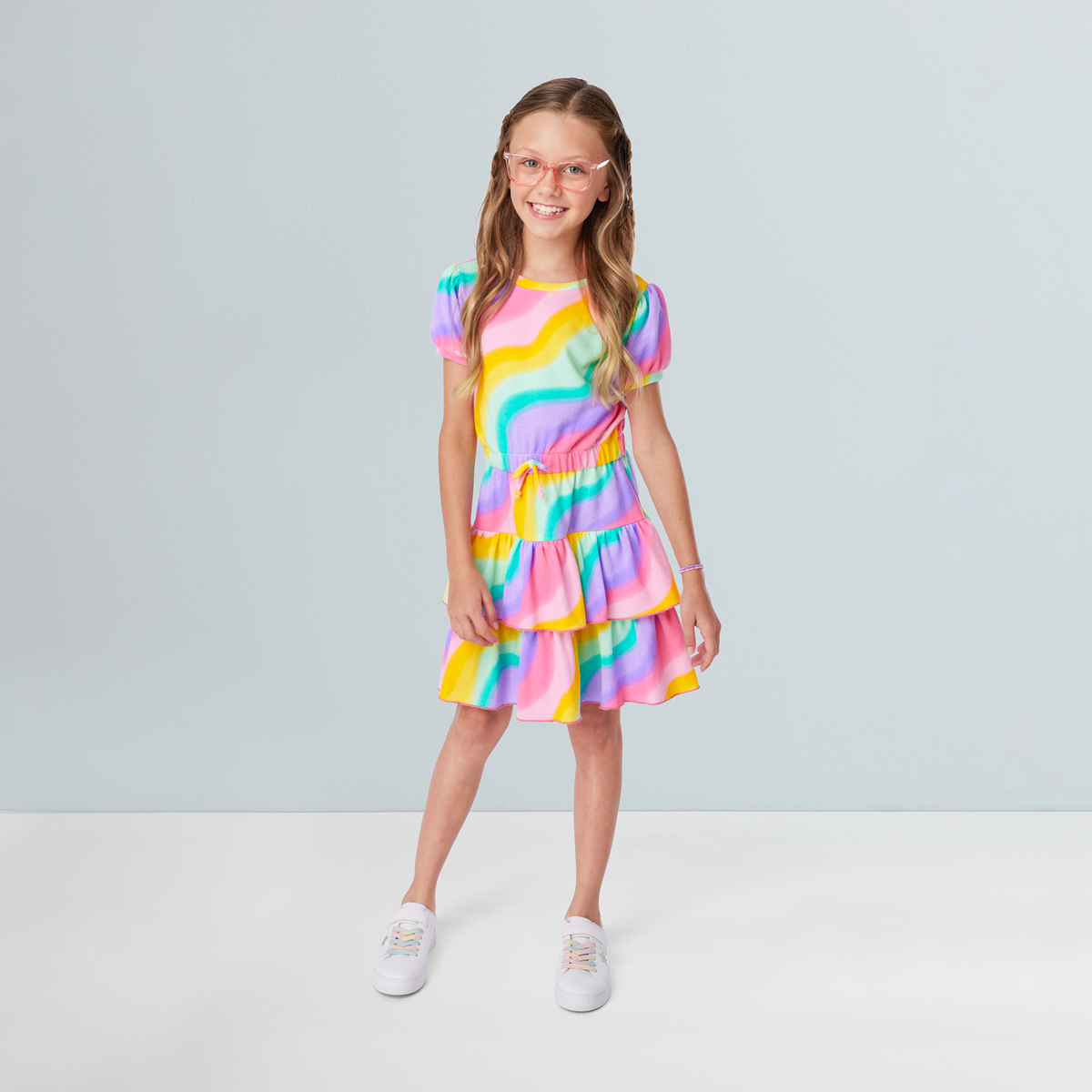 Summer's™ Rainbow Swirl Dress for Girls & 18-inch Dolls + Summer Doll (Girl of the Year™ 2025)